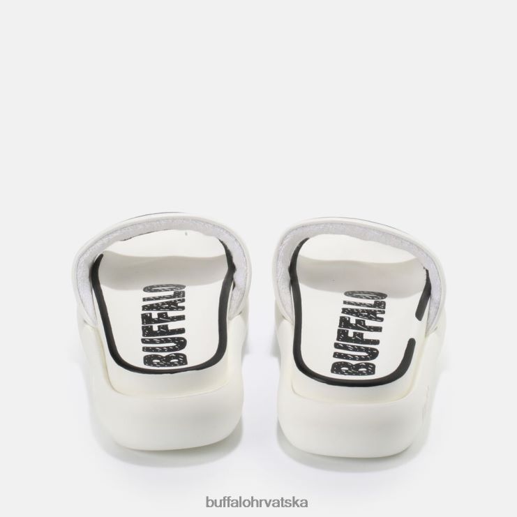 bijelo crno Buffalo rey slide vegan |slajdova TDD6T874